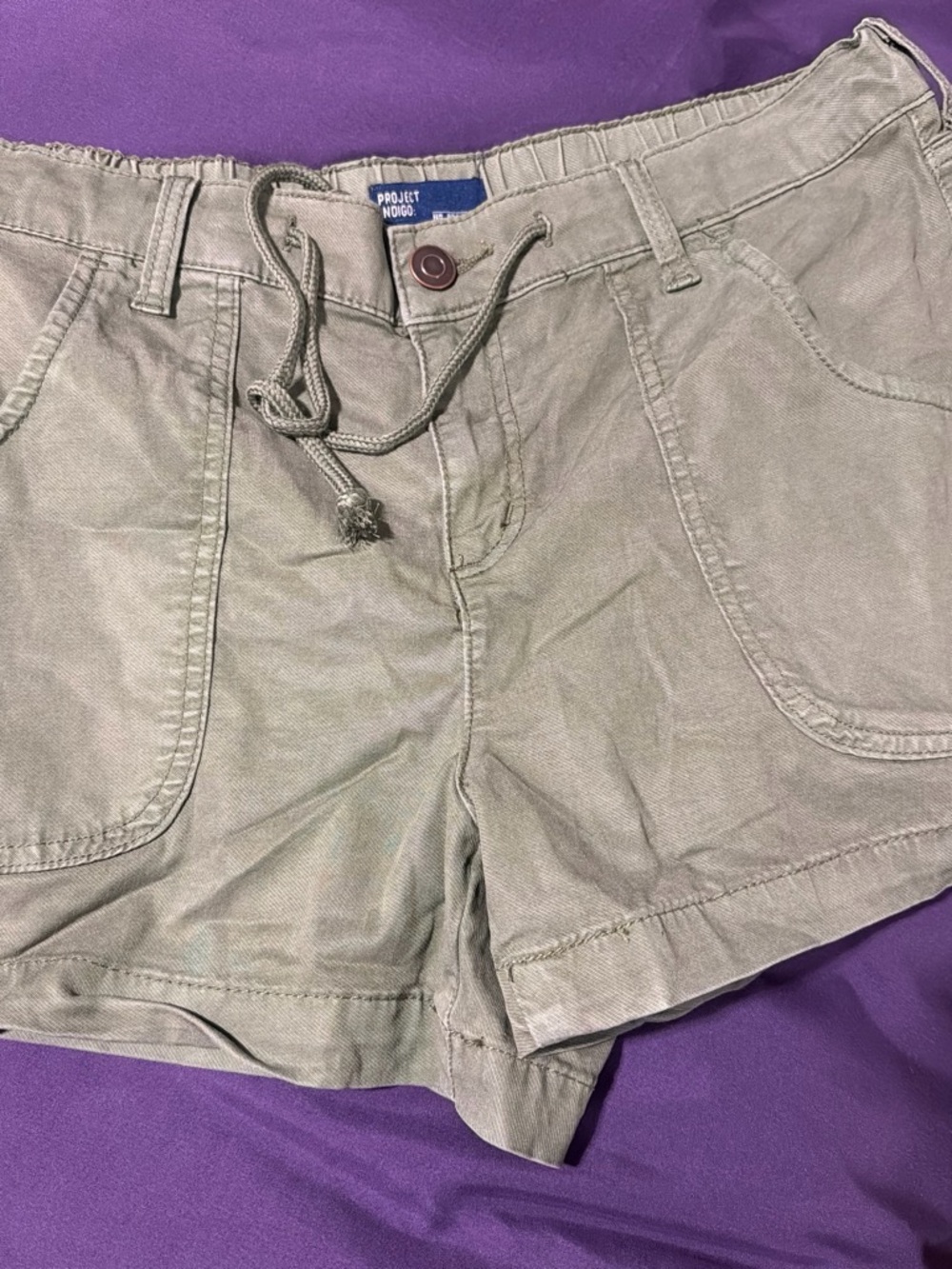 PROJECT SOCIAL TEE Olive Drawstring Shorts